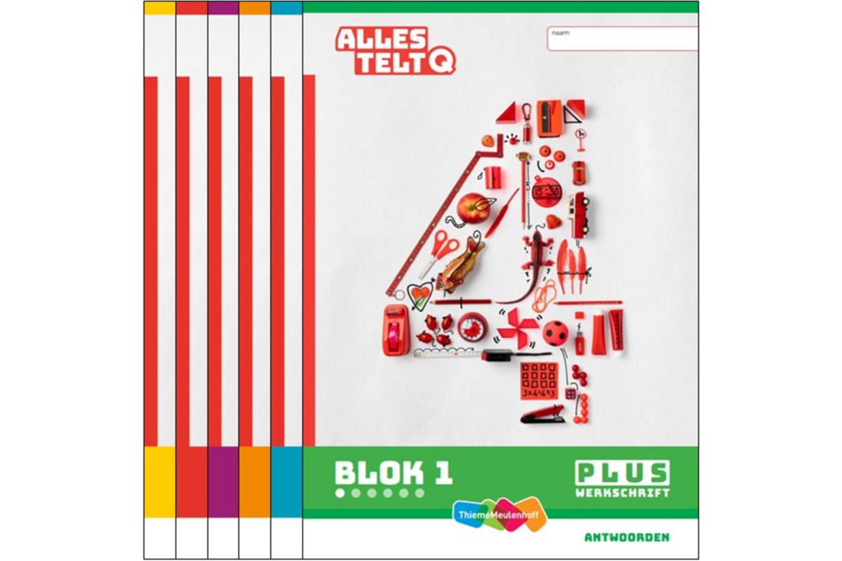 Alles telt Q Antwoordschrift Plus blok 1 t/m 6 groep 4