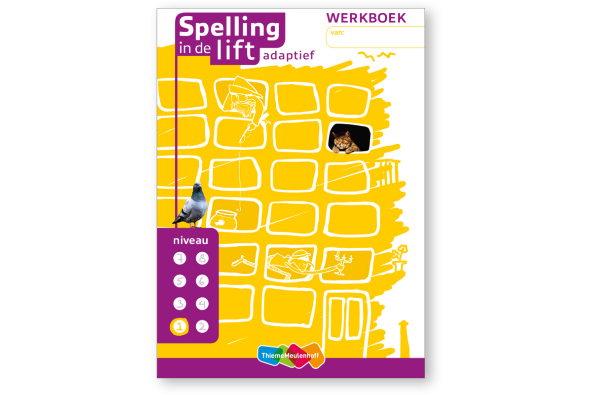 Spelling in de lift adaptief - Werkboekjes niveau 1