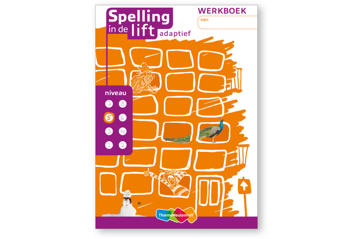 Spelling in de lift adaptief - Werkboekjes niveau 5