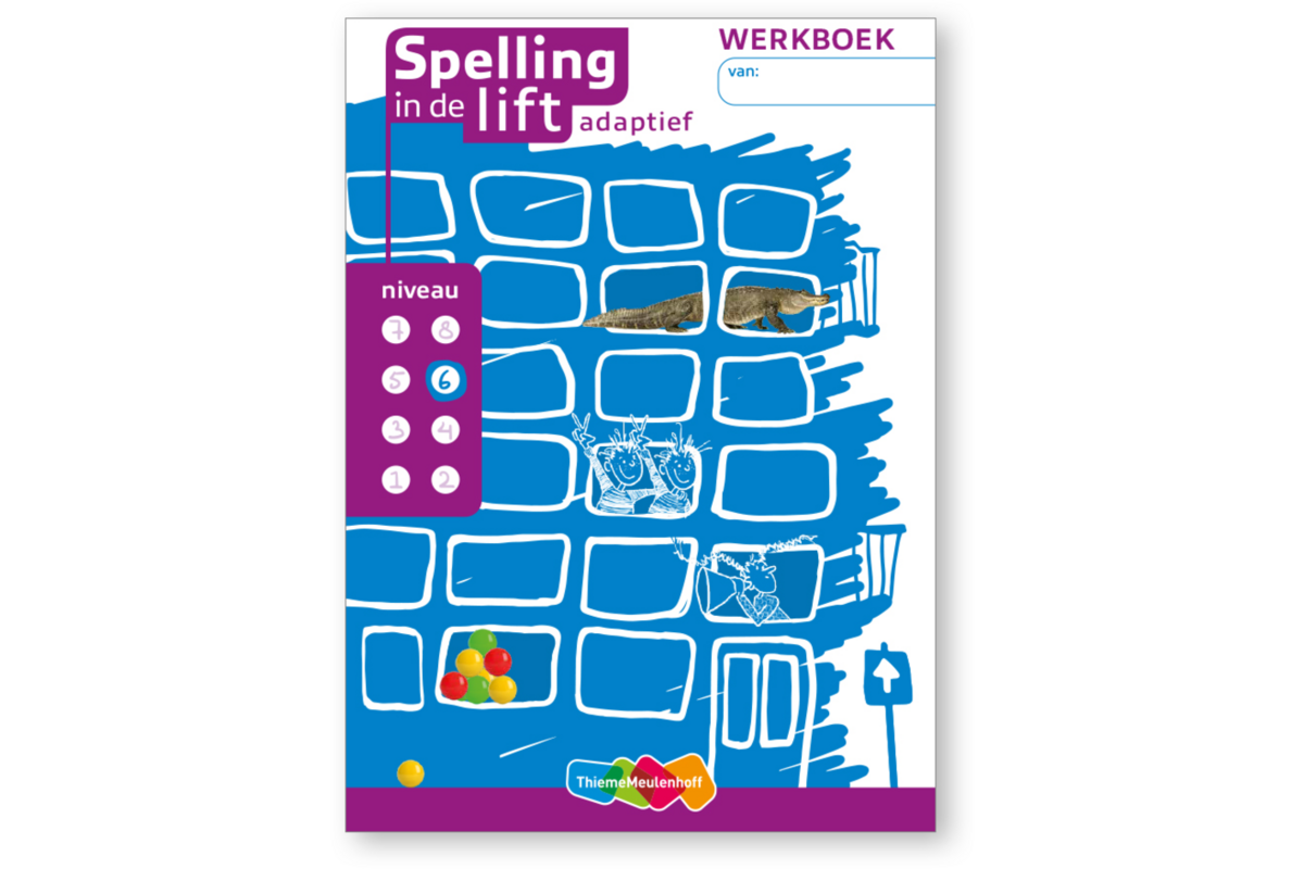 Spelling in de lift adaptief - Werkboekjes niveau 6