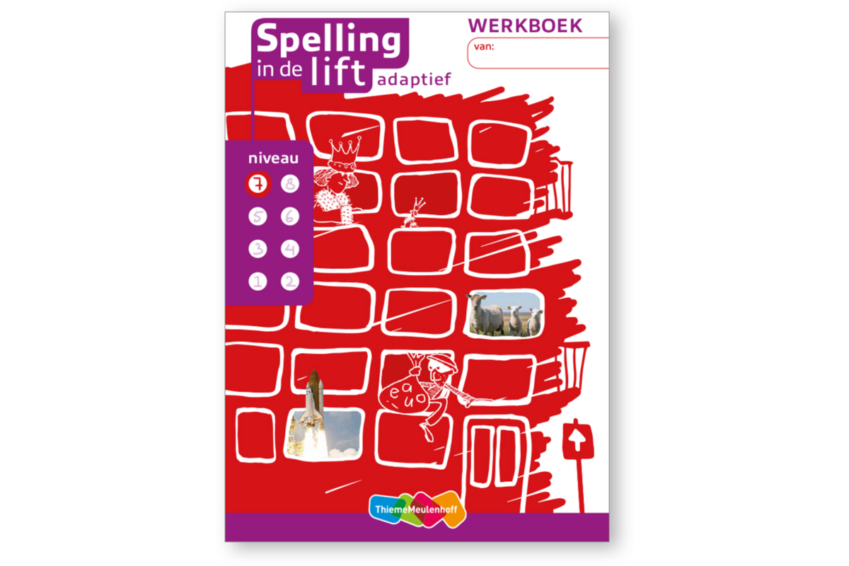 Spelling in de lift adaptief - Werkboekjes niveau 7