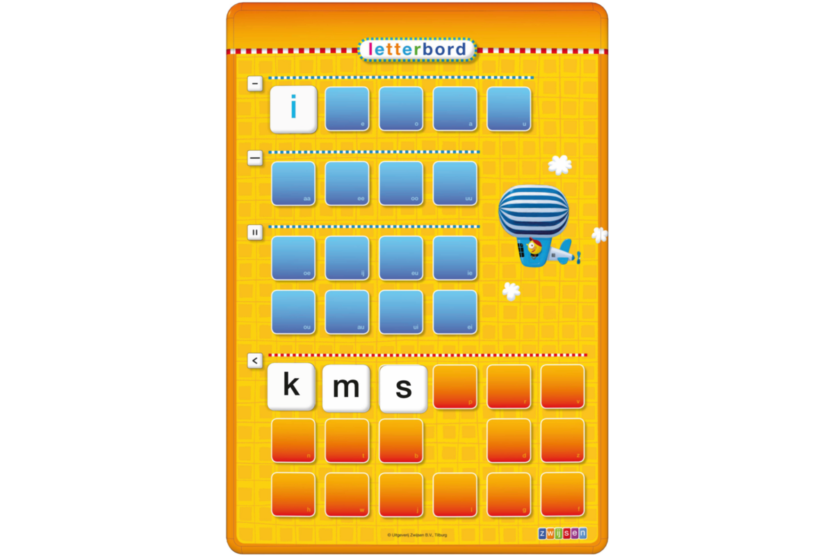 Veilig leren lezen 3 - Kim versie - letterbord, magnetisch (inclusief letters)