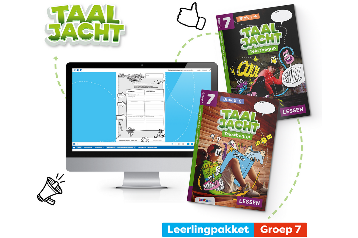 Taaljacht Tekstbegrip Leerpakket groep 7