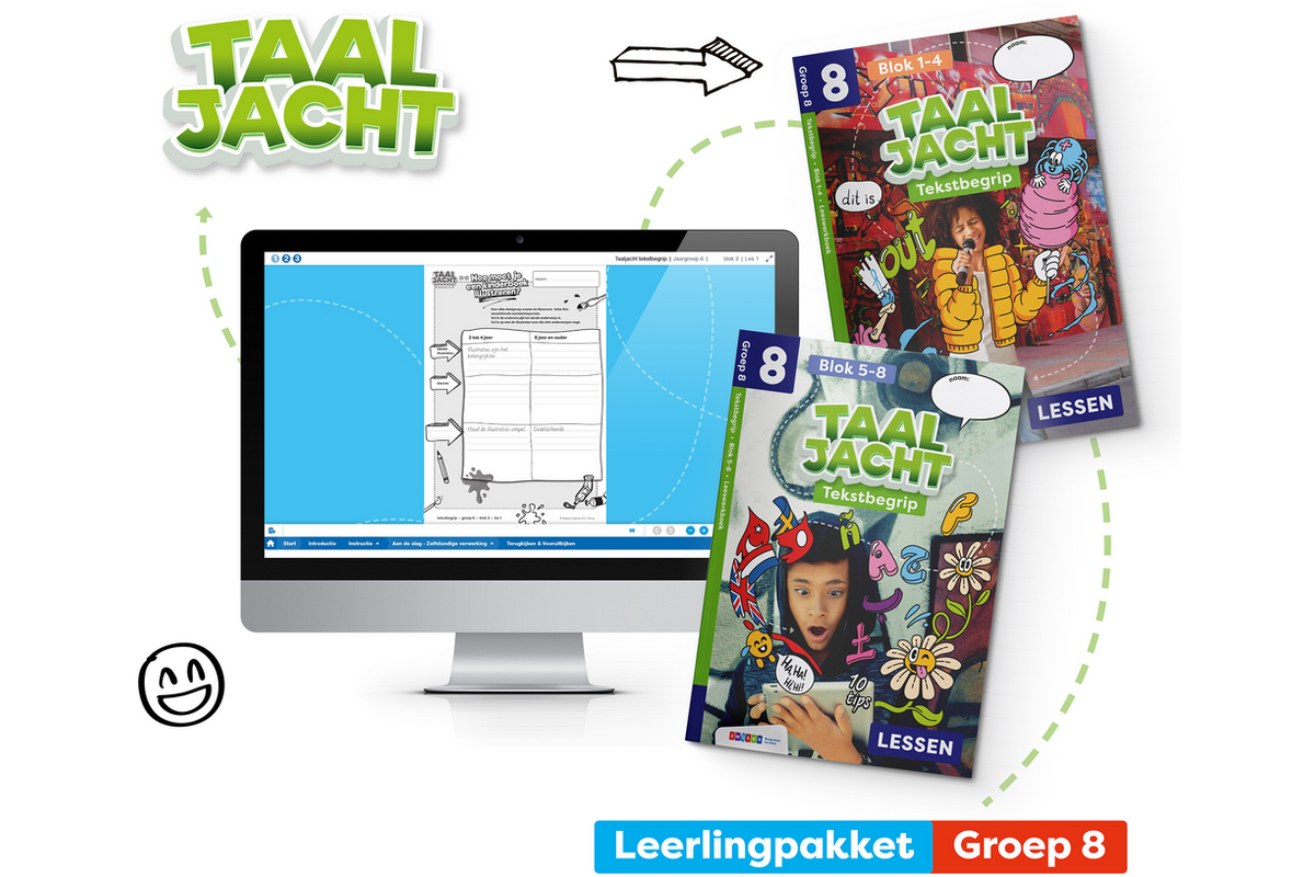 Taaljacht Tekstbegrip Leerpakket groep 8