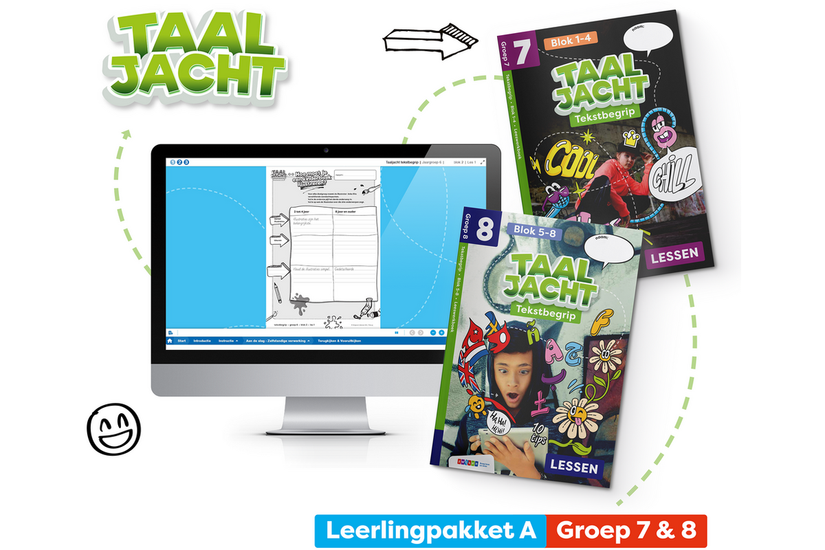 Taaljacht Tekstbegrip Leerpakket COMBINATIEGROEP 7/8A