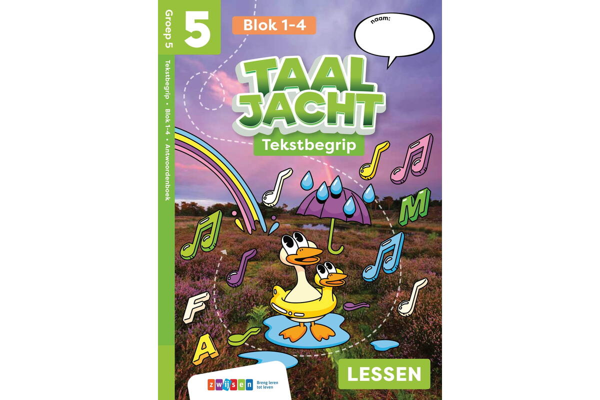 Taaljacht Tekstbegrip groep 5 antwoordenboek blok 1-4