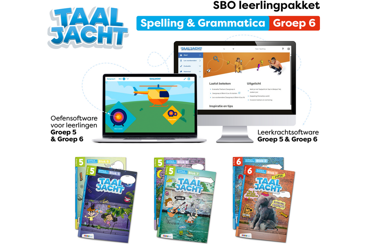 Taaljacht Spelling en grammatica Leerpakket SPECIAAL BASISONDERWIJS groep 6
