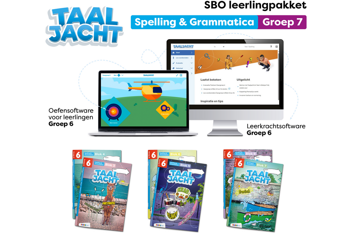 Taaljacht Spelling en grammatica Leerpakket SPECIAAL BASISONDERWIJS groep 7
