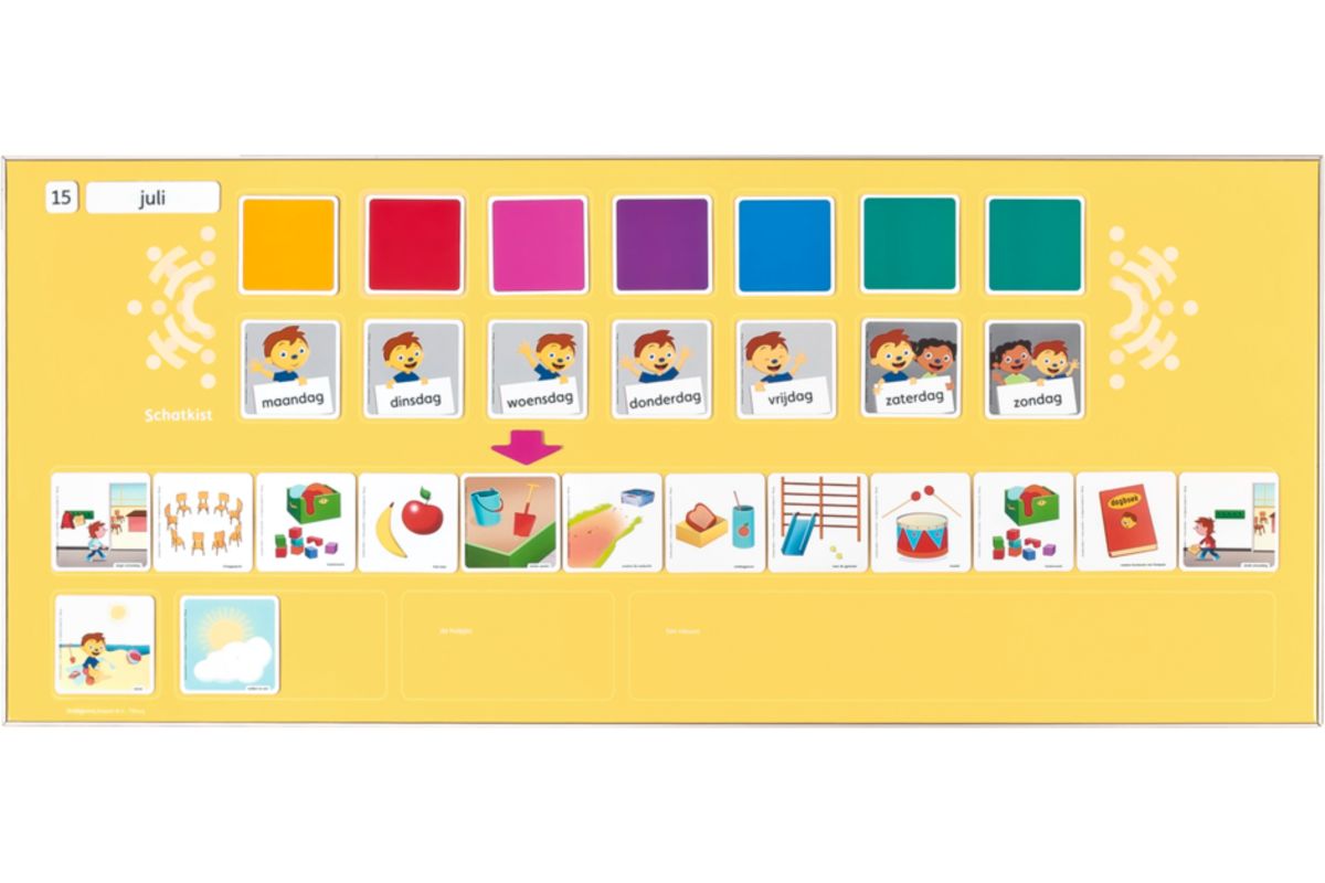 Schatkist 3 - Routine rekenen (tijd) weekkalender (excl. kaartjes)