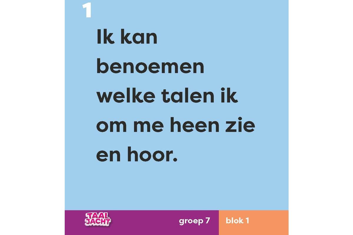 Taaljacht Taal groep 7 doelmagneten