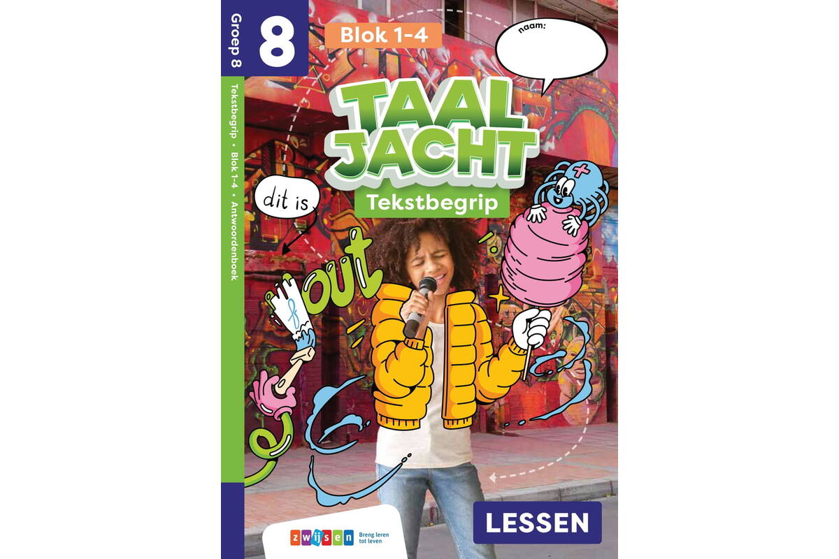 Taaljacht Tekstbegrip groep 8 antwoordenboek blok 1-4