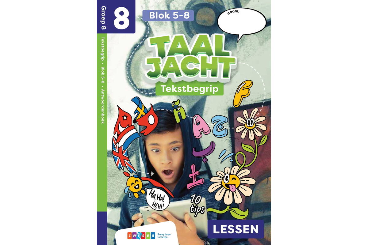Taaljacht Tekstbegrip groep 8 antwoordenboek blok 5-8