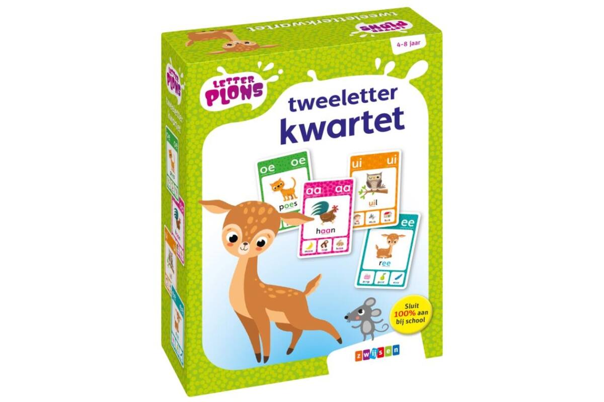 Letterplons tweeletterkwartet