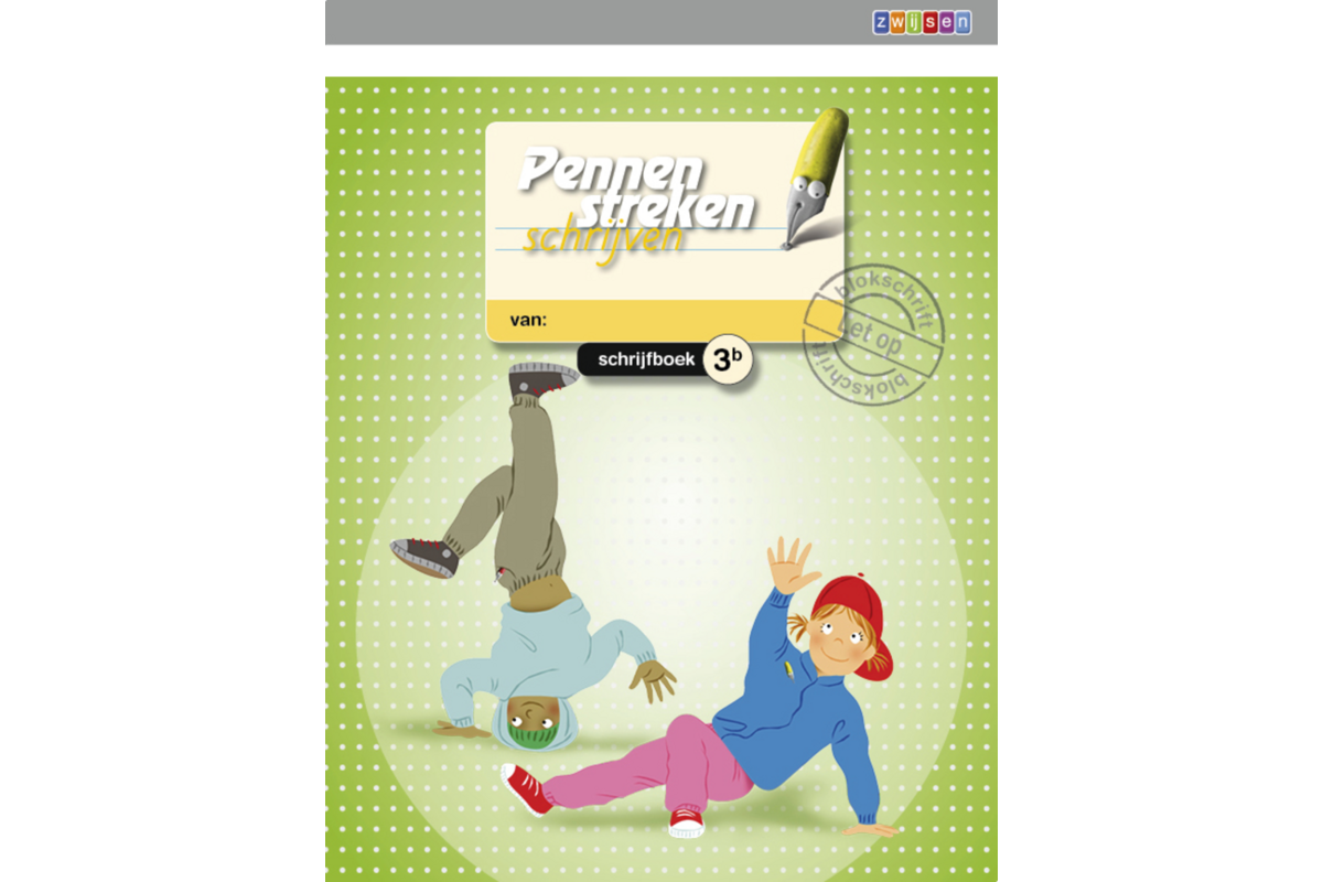Pennenstreken 2 groep 3 - schrijfboek 3B blokschrift (5 stuks)