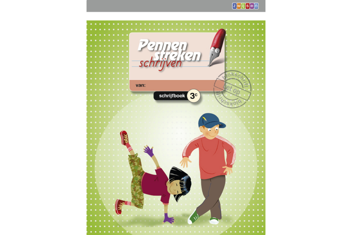 Pennenstreken 2 groep 3 - schrijfboek 3C blokschrift (5 stuks)