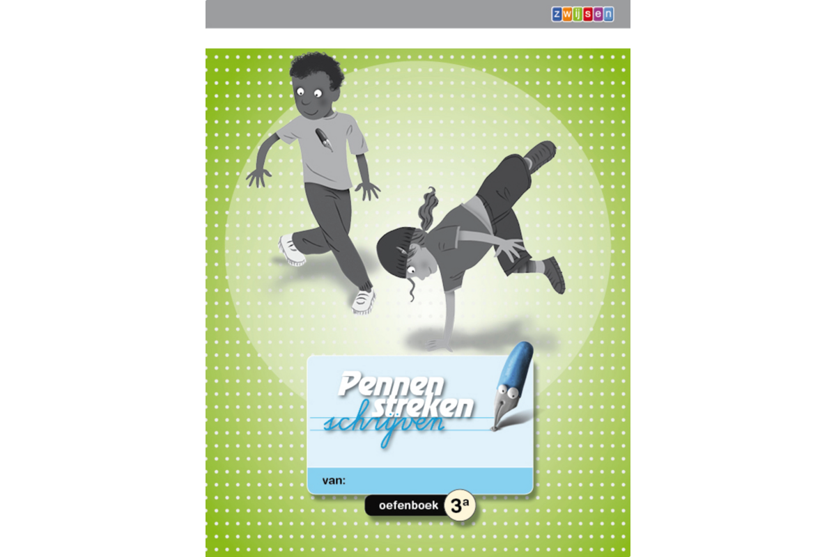 Pennenstreken 2 groep 3 - oefenboek 3A verbonden schrift (5 stuks)