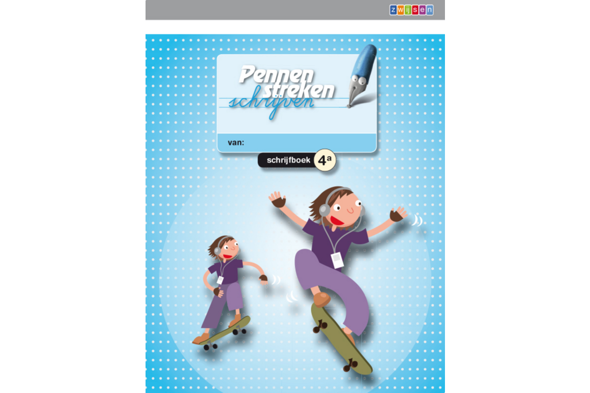 Pennenstreken 2 groep 4 - schrijfboek 4A verbonden schrift (5 stuks)