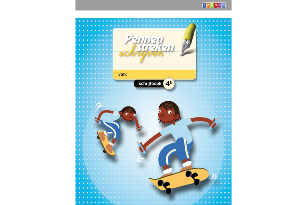 Pennenstreken 2 groep 4 - schrijfboek 4B verbonden schrift (5 stuks)