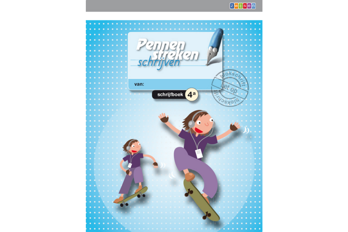 Pennenstreken 2 groep 4 - schrijfboek 4A blokschrift (5 stuks)