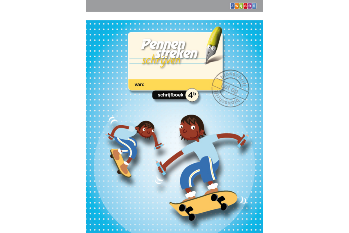 Pennenstreken 2 groep 4 - schrijfboek 4B blokschrift (5 stuks)