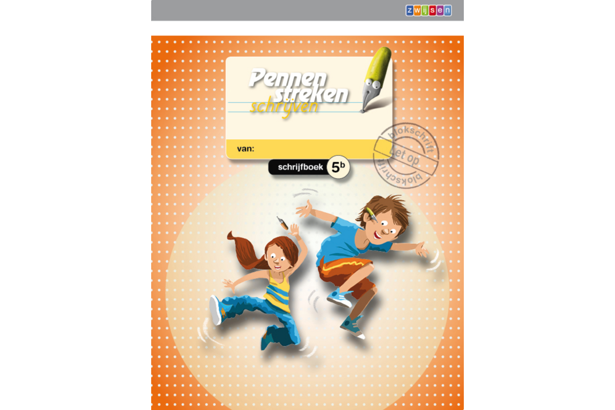 Pennenstreken 2 groep 5 - schrijfboek 5B blokschrift (5 stuks)