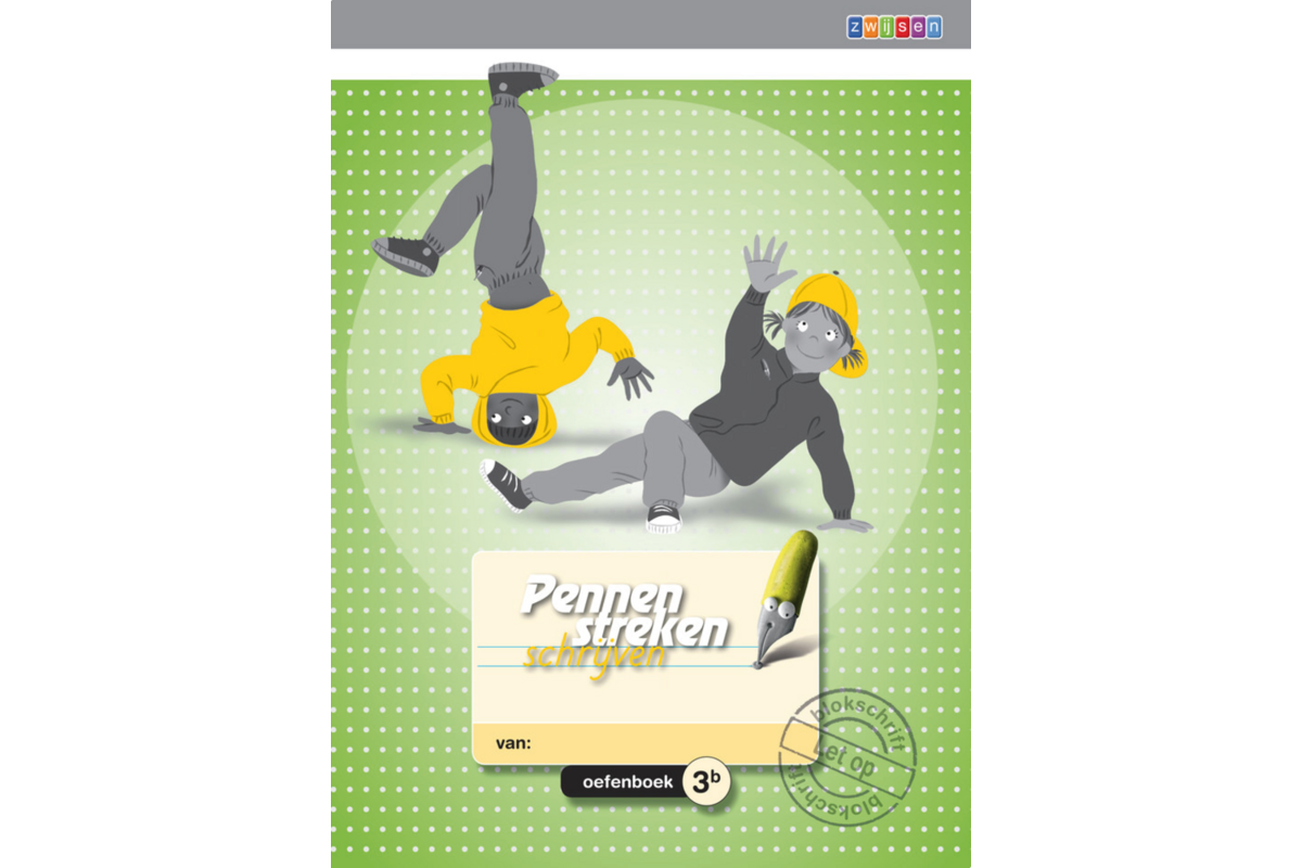 Pennenstreken 2 groep 3 - oefenboek 3B blokschrift (5 stuks)