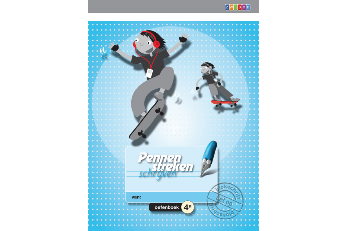 Pennenstreken 2 groep 4 - oefenboek 4A blokschrift (5 stuks)