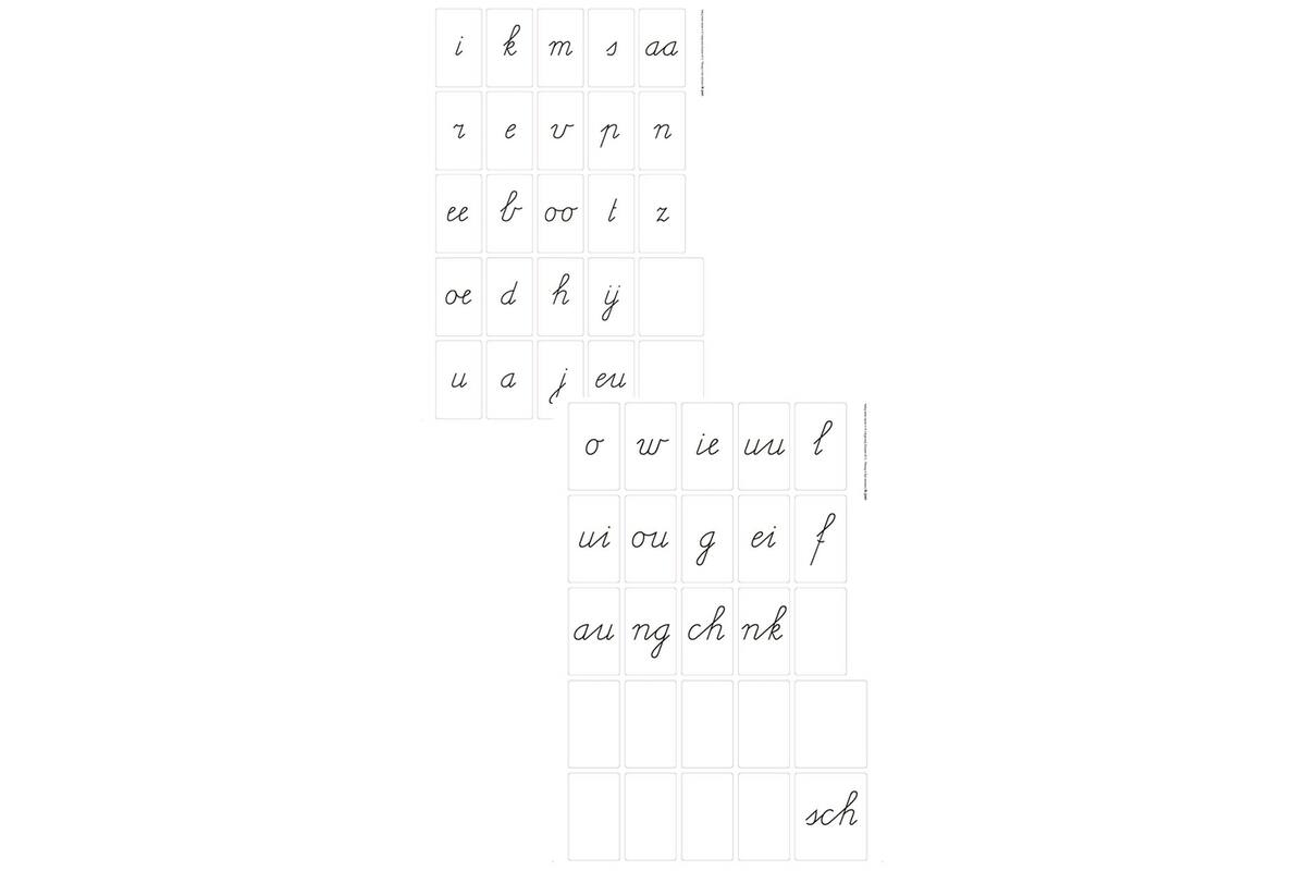 Veilig leren lezen Zoem stickers bij Pennenstreken (verbonden schrift)