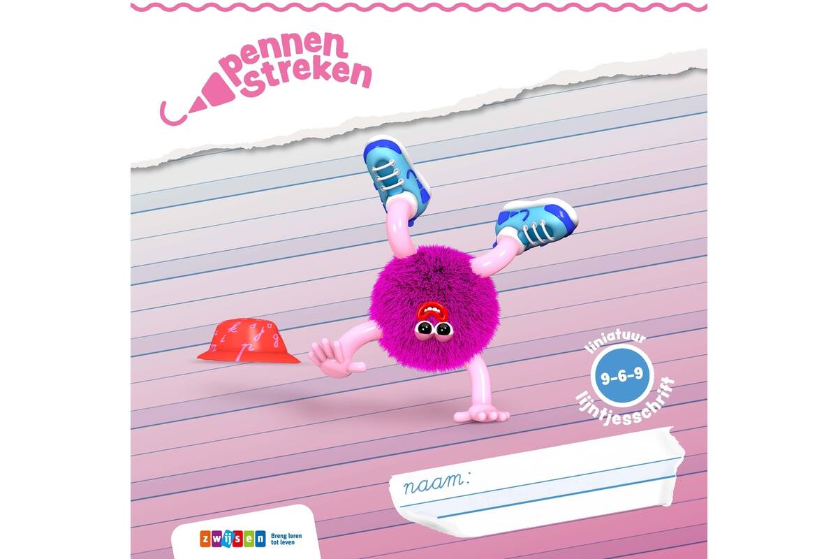Pennenstreken 3 groep 3 lijntjesschrift verbonden schrift (9-6-9) (5 stuks)
