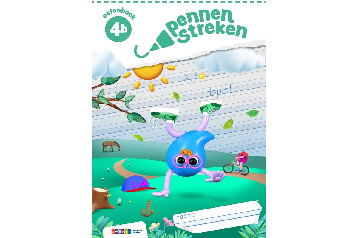Pennenstreken 3 groep 4 oefenboek blokschrift 4B (5 stuks)