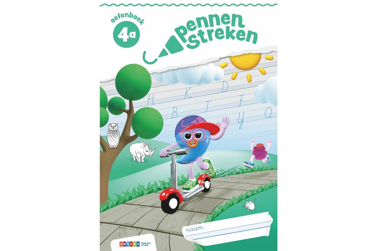 Pennenstreken 3 groep 4 oefenboek verbonden schrift 4A (5 stuks)