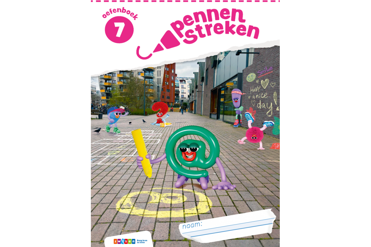 Pennenstreken 3 groep 7 oefenboek blokschrift (5 stuks)