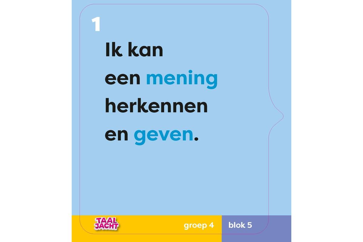 Taaljacht Taal groep 4 doelmagneten