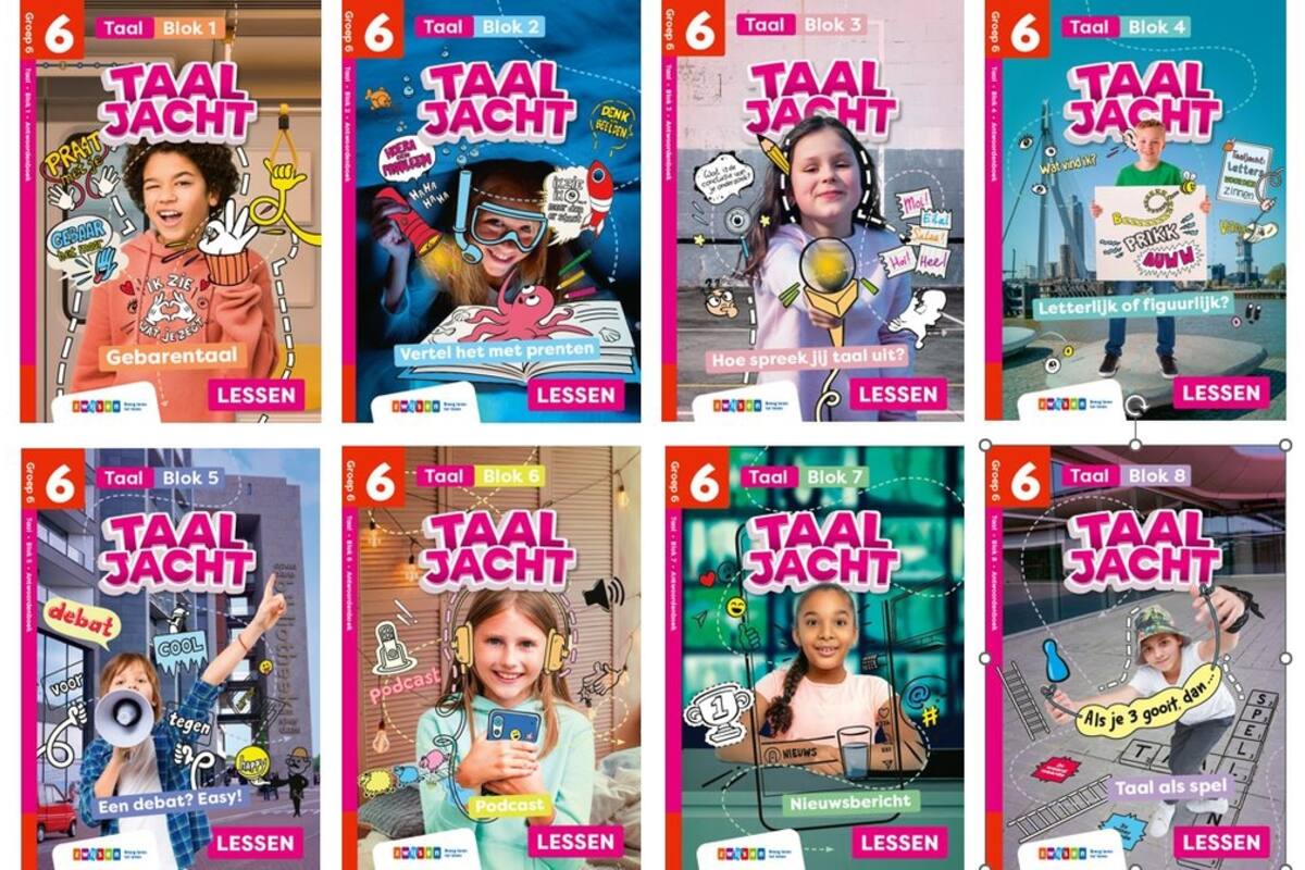 Taaljacht Taal groep 6 antwoordenboek blok 1-8