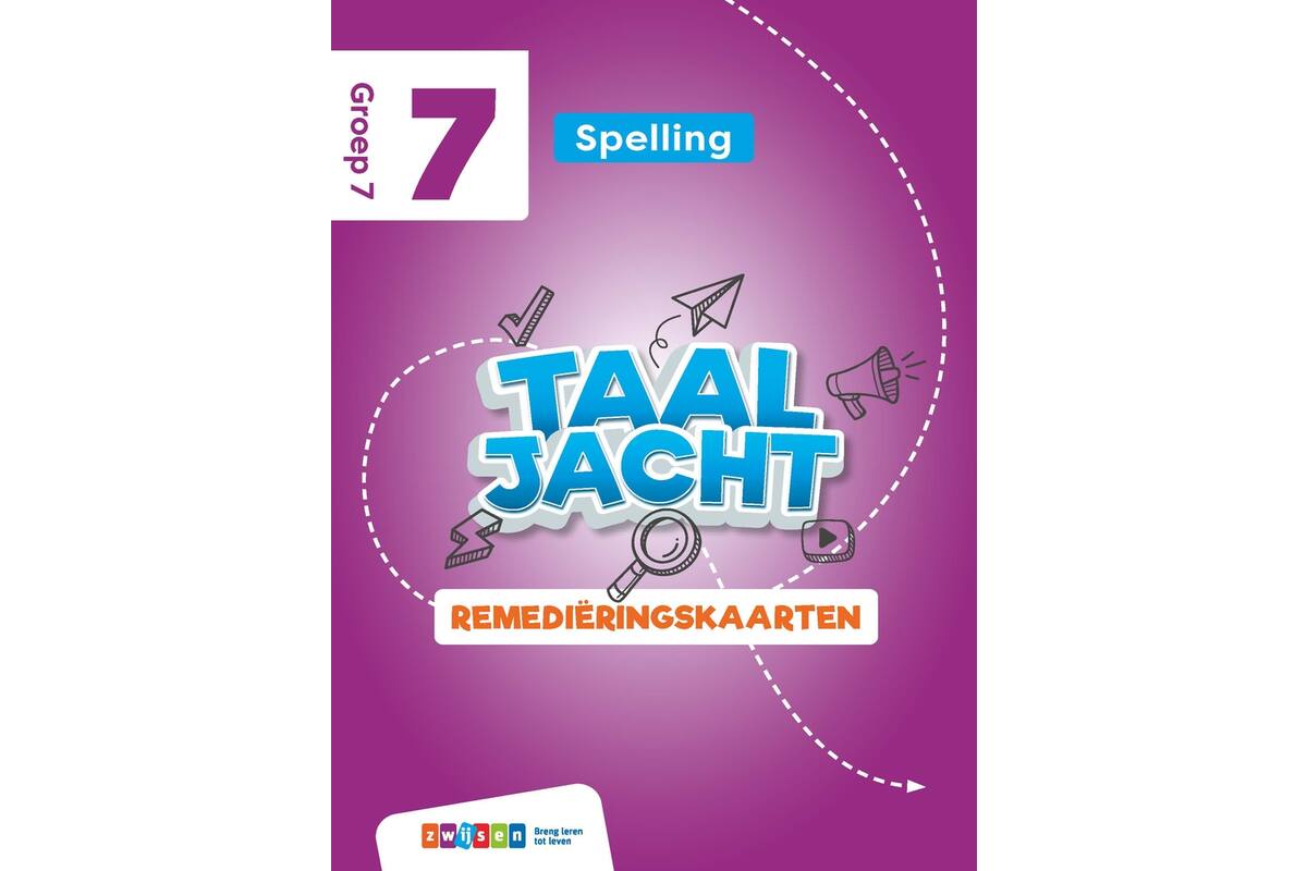Taaljacht Spelling & grammatica groep 7 remediëringskaarten