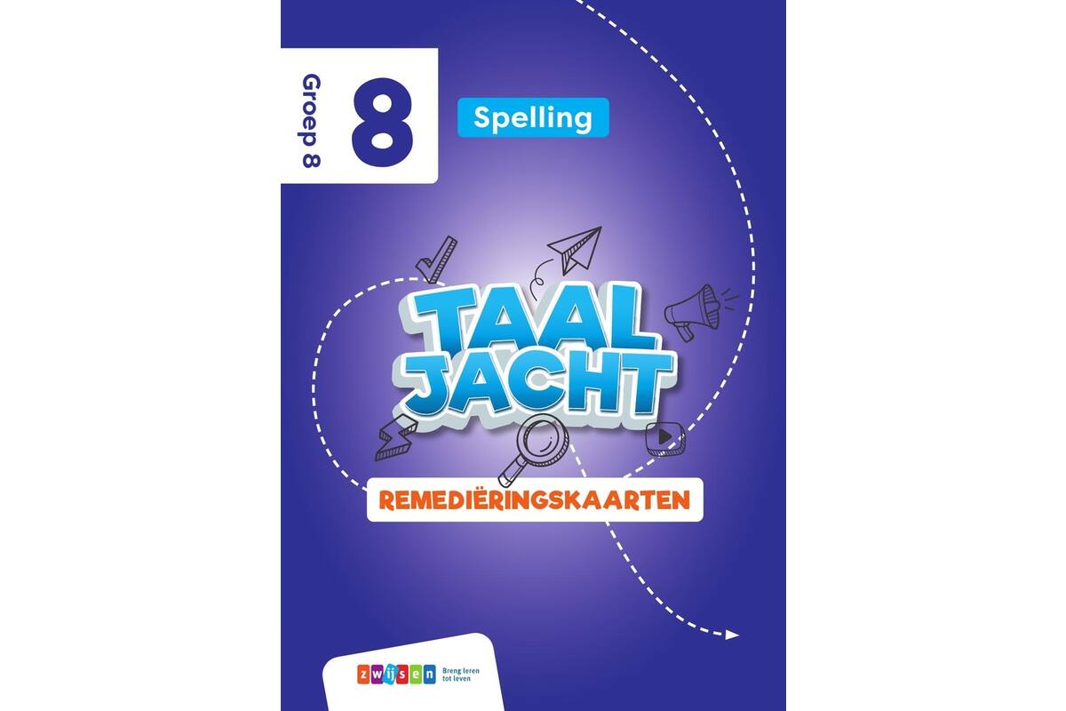 Taaljacht Spelling & grammatica groep 8 remediëringskaarten