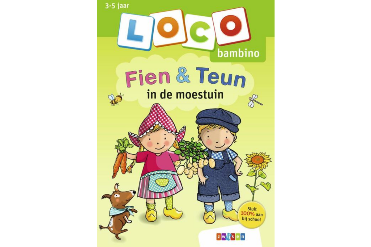 Loco bambino Fien & Teun in de moestuin