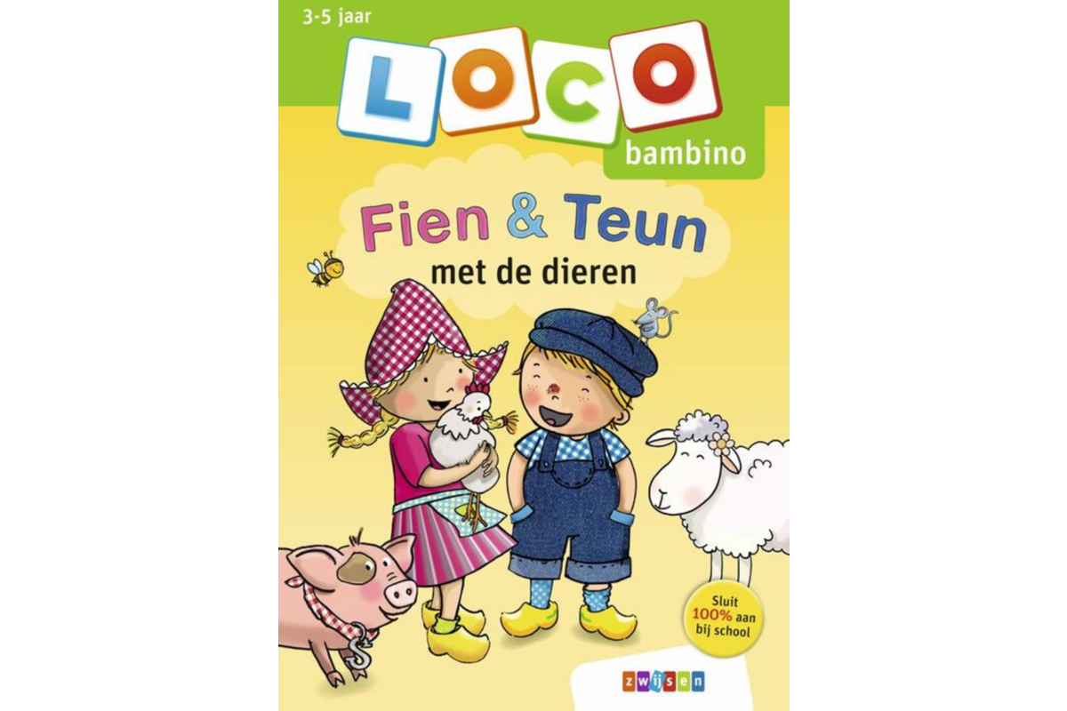 Loco bambino Fien & Teun met de dieren