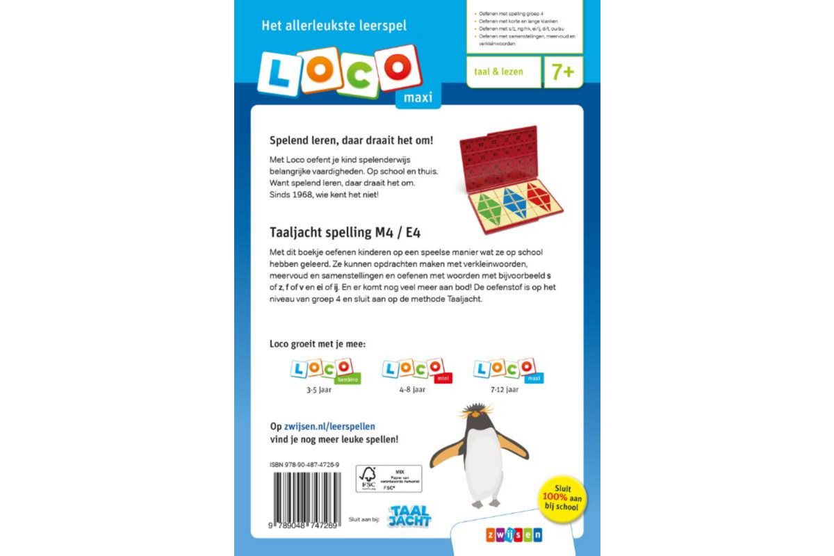 Loco Maxi: Taaljacht spelling M4 / E4