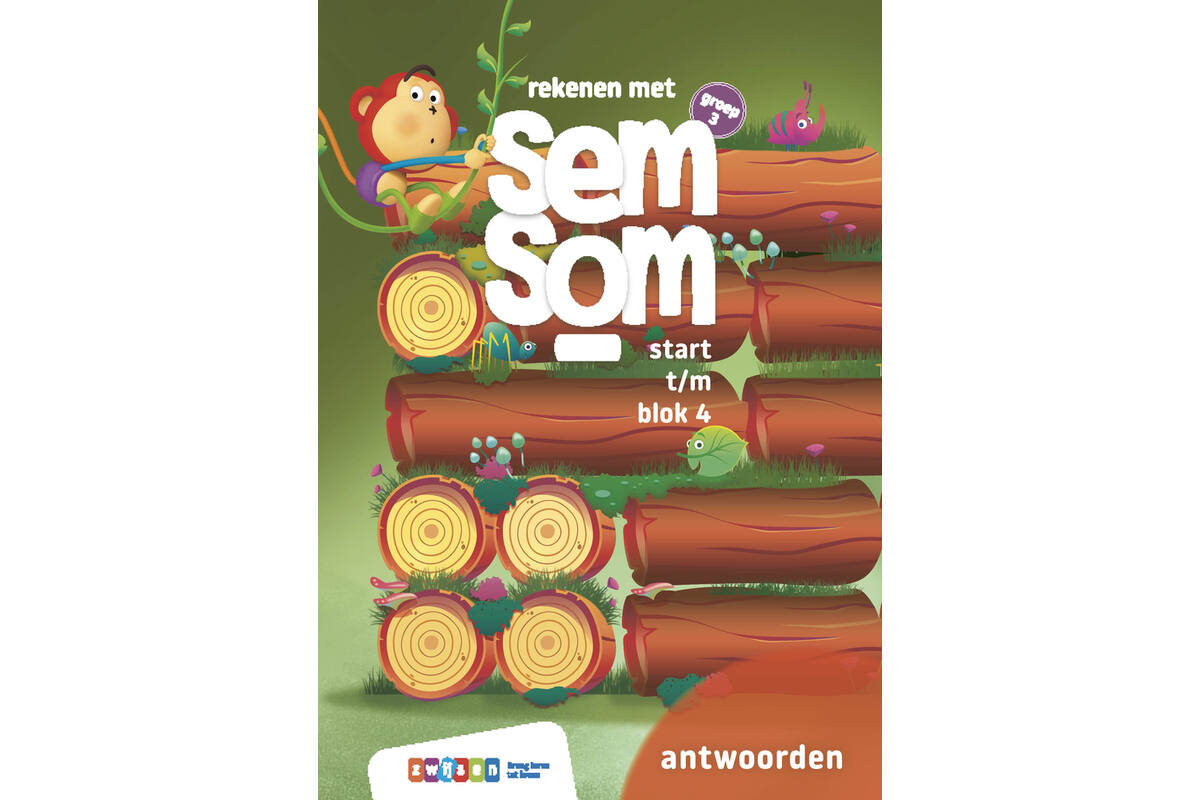Semsom groep 3 antwoordenboek rekenmuur blok start t/m 4