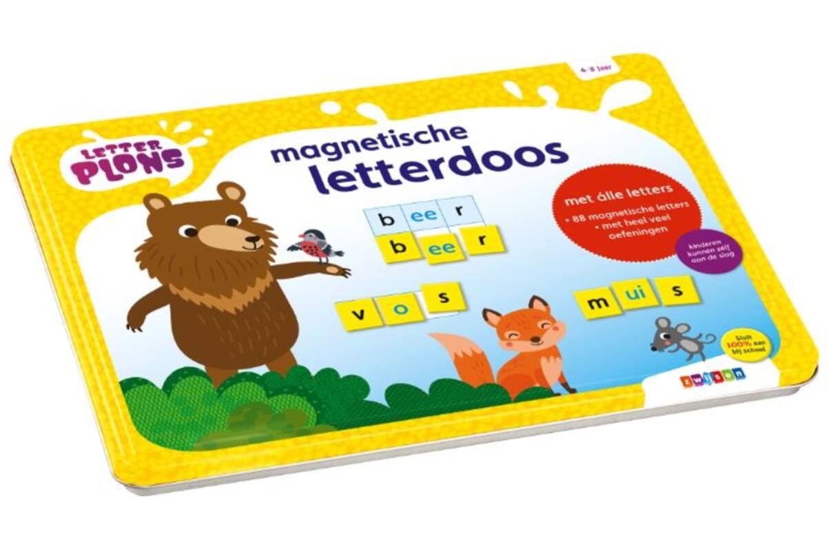 Letterplons magnetische letterdoos