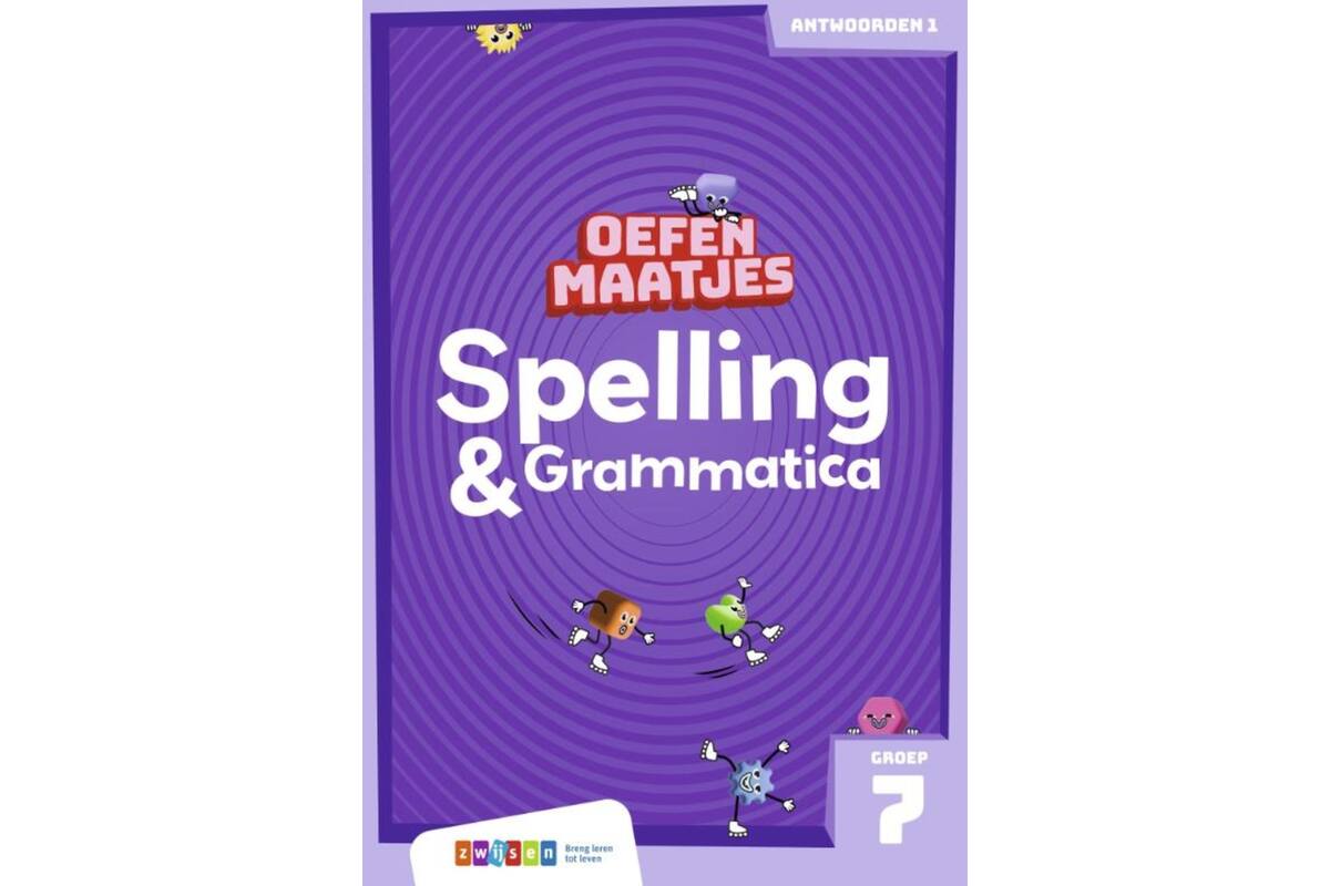 Oefenmaatjes Spelling & Grammatica groep 7 antwoordenboek 1