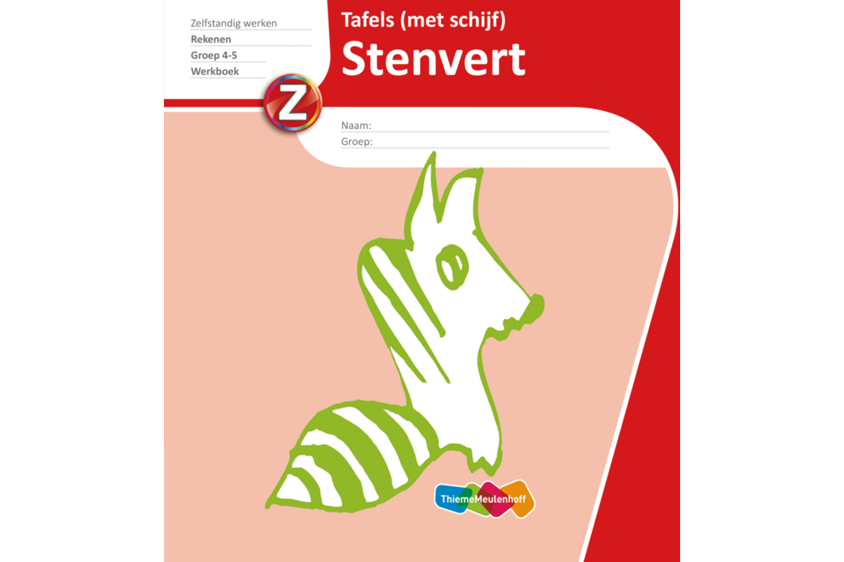 Tafelblok met schijf groep 4-5 (5 stuks)