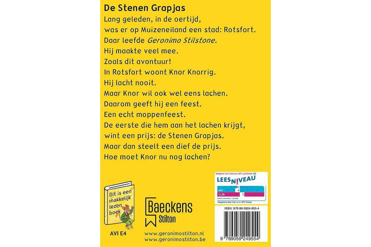De stenen grapjas - Geronimo Stilton