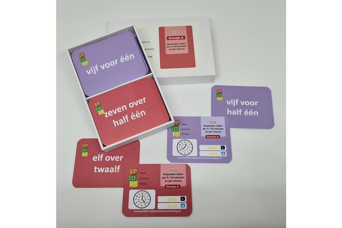 Dynamische schooldag Bewegend leren Box 6 Tijd