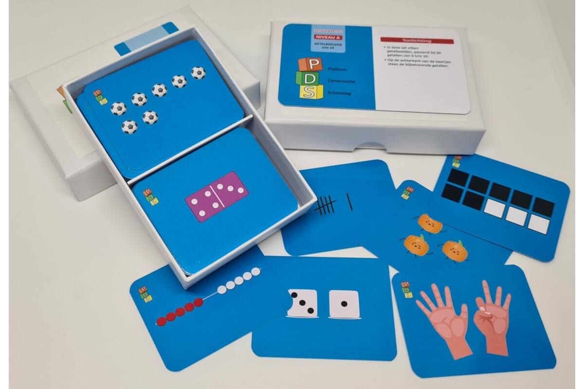 Dynamische schooldag Bewegend leren Box 1 Getalkaartjes