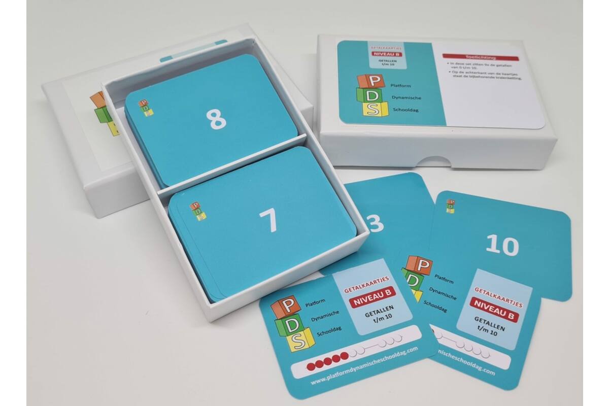 Dynamische schooldag Bewegend leren Box 1 Getalkaartjes