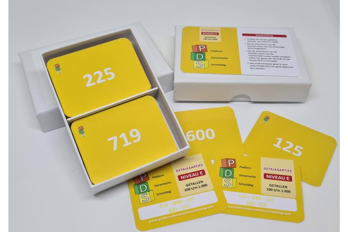 Dynamische schooldag Bewegend leren Box 1 Getalkaartjes