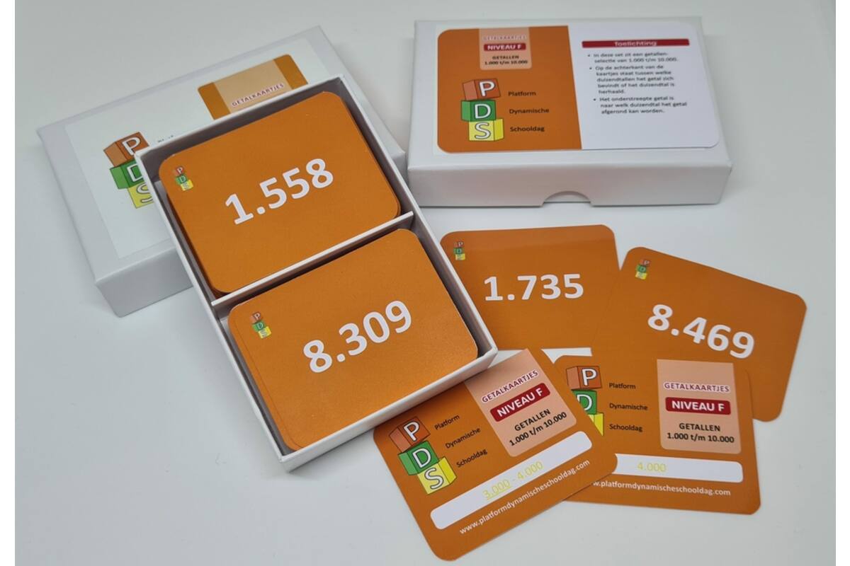 Dynamische schooldag Bewegend leren Box 1 Getalkaartjes