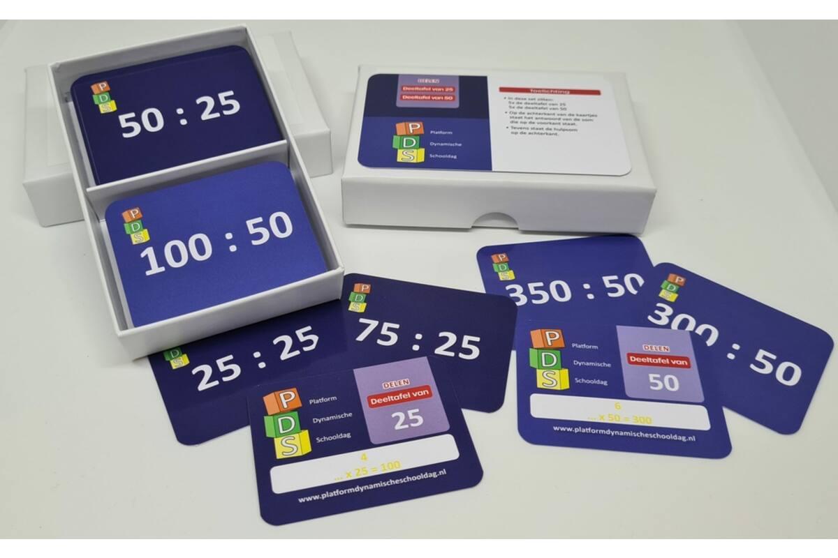 Dynamische schooldag Bewegend leren Box 4 Deelkaartjes